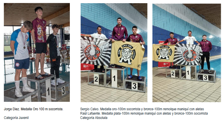 El C.D. Salvamento León regresa con nueve medallas del trofeo «Ciudad